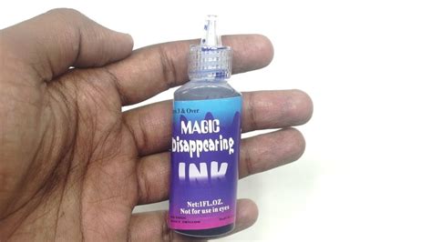 Magic disapparing ink